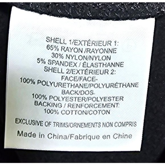 Tory Burch Black Trousers leggings‎ with Faux Leather size Medium - Picture 8 of 10